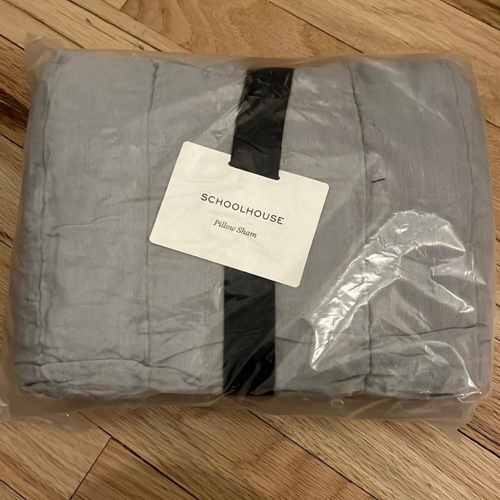 Schoolhouse Gray Pillow Sham